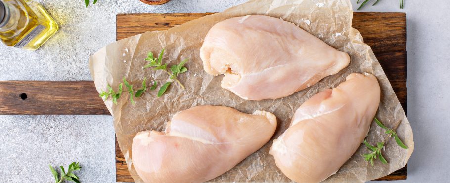 Raw,Chicken,Breast,On,A,Cutting,Board,Ready,To,Be